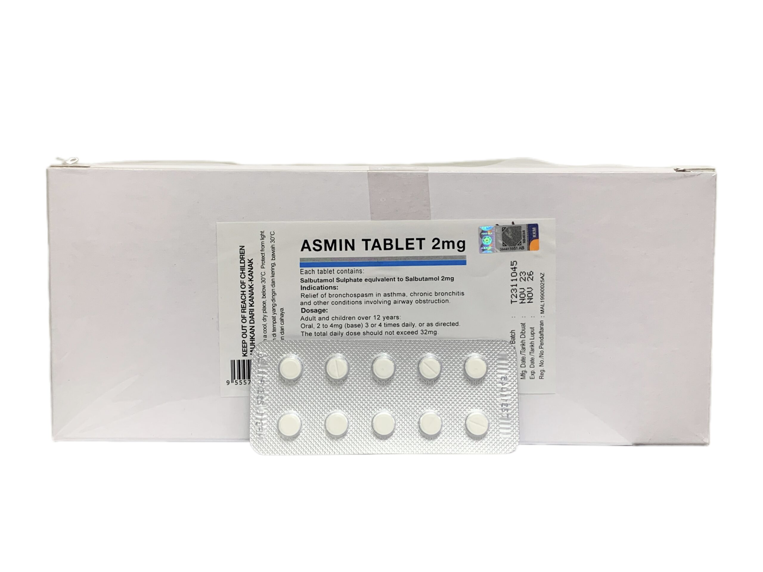 ASMIN TABLET 2MG – Prime Pharmaceutical Sdn.Bhd.